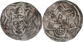 DENMARK. Penny, ND (1241-1250). Roskilde Mint. Erik IV (Plovpenning). GOOD VERY FINE.
MB-11; Sieg-11; Bruun-2774 (illustrated, plate 14). Weight: 0.9...