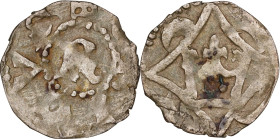 DENMARK. Penny, ND (1259-1286). Halland. Erik V (Klipping). VERY FINE.
MB-138; Sieg-138; Bruun-2892. Weight: 1.06 gms. Rare type with most features v...