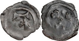 DENMARK. Penny, ND (1286-1319). Northern Jutland. Erik VI (Menved). ABOUT VERY FINE.
MB-425; Sieg-425; Bruun-3271. Weight: 0.89 gms. Pleasing dark br...