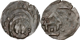 DENMARK. Penny, ND (1286-1319). Ribe Mint. Erik VI (Menved). ABOUT VERY FINE.
MB-465; Sieg-465; Bruun-3318 (illustrated, plate 26). Weight: 0.89 gms....