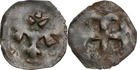 DENMARK. Penny, ND (1319-1332). Roskilde Mint. Christopher II. ABOUT VERY FINE.
MB-571; Sieg-571; Bruun-3506 (illustrated, plate 30). Weight: 0.71 gm...