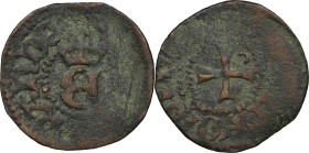 DENMARK. Copper Sterling, ND (1396-1439). Randers Mint. Erik of Pomerania.NGC VF Details--Environmental Damage.
Galster-15; Sieg-10; Bruun-3747. Exhi...