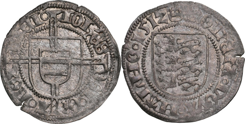 DENMARK. Skilling, 1512. Malmö Mint. Hans. NGC AU-50.
Galster-29; Sieg-6; Schou...