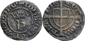 DENMARK. Hvid, ND (1483-1513). Copenhagen Mint. Hans. NGC EF Details--Environmental Damage.
Galster-34; Sieg-3; Schou-122; Bruun-3873. Nice dark toni...