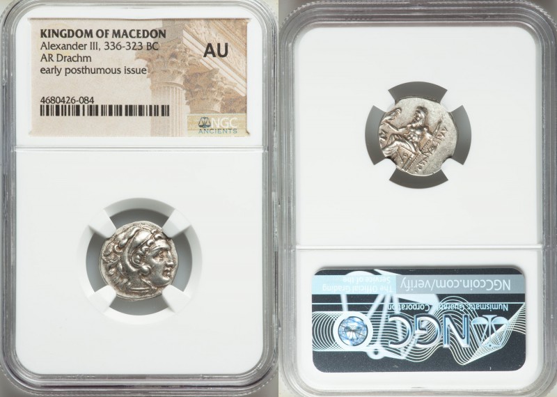 MACEDONIAN KINGDOM. Alexander III the Great (336-323 BC). AR drachm (17mm, 7h). ...