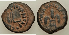 JUDAEA. Roman Procurators. Pontius Pilate (AD 26-36). AE prutah (16mm, 1.87 gm, 11h). VF. Jerusalem, dated Regnal Year 16 of Tiberius (AD 29/30). TIBE...