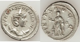 Otacilia Severa (AD 244-249). AR antoninianus (23mm, 4.39 gm, 7h). XF. Rome, 4th officina, AD 248. OTACIL SEVERA AVG, draped bust of Otacilia Severa r...