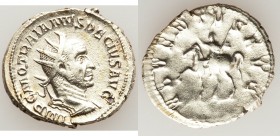 Trajan Decius (AD 249-251). AR antoninianus (23mm, 3.69 gm, 7h). VF, porous. Rome. IMP C M Q TRAIANVS DECIVS AVG, radiate, cuirassed bust of Trajan De...