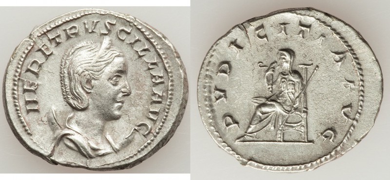 Herennia Etruscilla (AD 249-253). AR antoninianus (24mm, 5.20 gm, 7h). Choice VF...