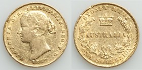 Victoria gold Sovereign 1867-SYDNEY XF, Sydney mint, KM4. 22mm. 7.94gm. AGW 0.2353 oz. 

HID09801242017