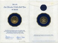 Republic gold Proof 100 Dollars 1975, Franklin mint, KM51. Housed in the original Franklin mint holder. AGW 0.0998 oz. 

HID09801242017