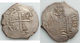 Charles II Cob 8 Reales 1669 P-E VF, Potosi mint, KM26. 40mm. 27.63gm. 

HID09801242017