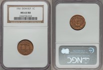 Republic 5-Piece Lot of Certified Assorted Issues 1961 NGC, 1) Centavo - MS63 Red and Brown, KM17 2) 5 Centavos - MS65, KM18 3) 10 Centavos - MS66, KM...
