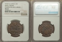 German Colony. Wilhelm II "Small Crown" 20 Heller 1916-T MS63 NGC, Tabora mint, KM15a. "Pointed tips on L's" brass variety.

HID09801242017