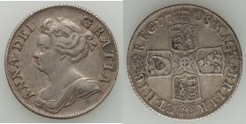 Anne Shilling 1708 VF, KM523.1. 25mm. 5.94gm. Old collection deep gray toning.

HID09801242017