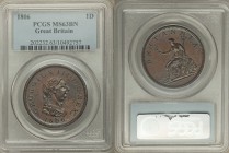 George III Penny 1806-SOHO MS63 Brown PCGS, Soho mint, KM663, S-3780.

HID09801242017