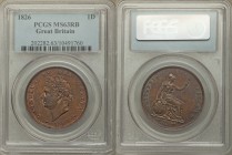 George IV Penny 1826 MS63 Red and Brown PCGS, KM693, S-3823.

HID09801242017