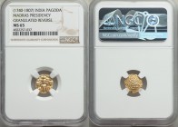 British India. Madras Presidency gold Pagoda ND (1740-1807) MS65 NGC, Fort St. George mint, KM304, Fr-1575. Lovely prooflike reflective obverse. 

HID...