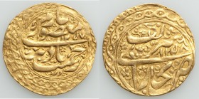 Manghit of Bukhara. Nasrullah gold Tilla AH 1257/1258 (1844/5) VF, KM65, A-3035. 23mm. 4.55gm. 

HID09801242017