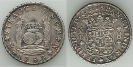Ferdinand VI 8 Reales 1753 Mo-MF XF (tooled, graffiti), Mexico City mint, KM104.1. 39mm. 26.96gm. Tooling above crown, with cross scratched in. Ex. Su...