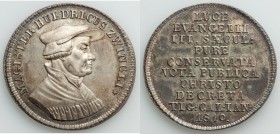 Zurich. City "Zwingli Reformation" silver Medal 1819 UNC, Whit-623, Wund-1040, SM-505. 37mm. 22.07gm. By Alberli. For the 300th anniversary of the Ref...