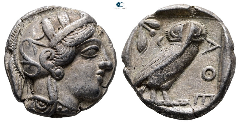 Attica. Athens circa 454-404 BC. 
Tetradrachm AR

25 mm, 17,10 g



Very ...
