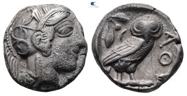Attica. Athens circa 454-404 BC. Tetradrachm AR