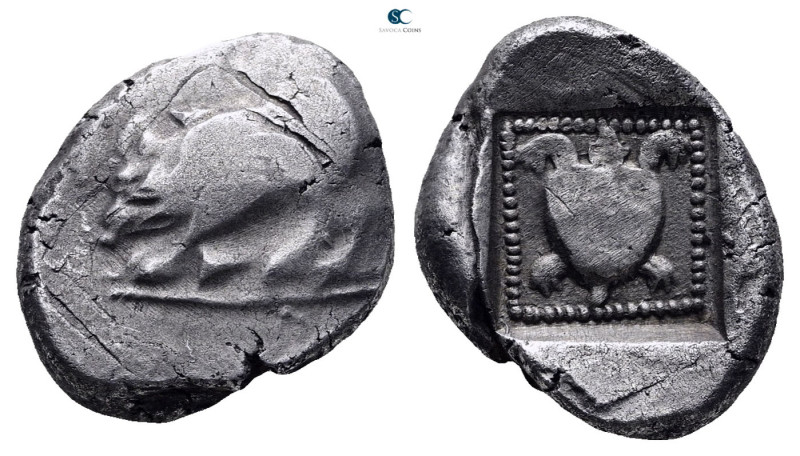 Dynasts of Lycia. Uncertain mint. Uncertain Dynast 470-440 BC. 
Stater AR

23...