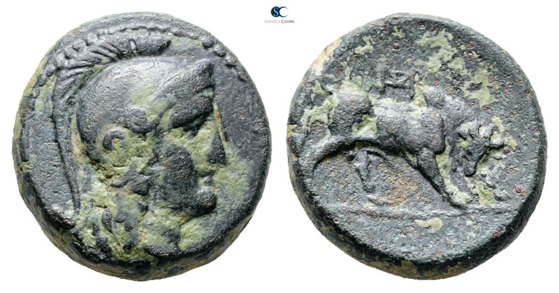 Seleukid Kingdom. Seleukeia on Tigris. Seleukos I Nikator 312-281 BC. 
Bronze Æ...