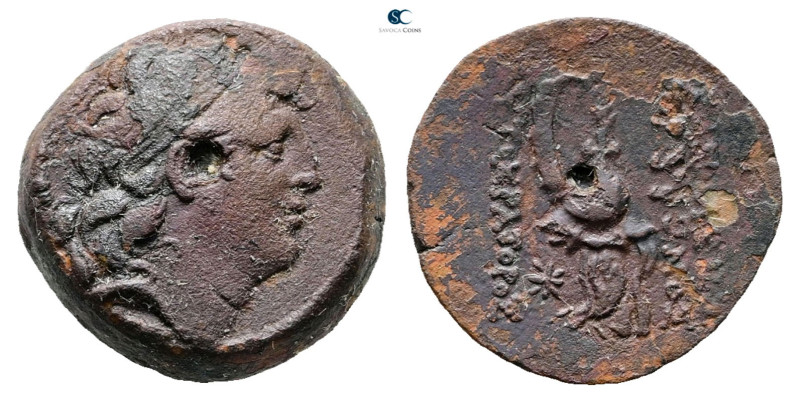 Seleukid Kingdom. Antioch on the Orontes. Tryphon 142-138 BC. 
Bronze Æ

18 m...