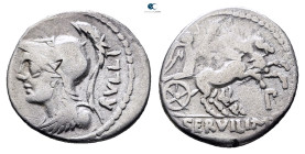 P. Servilius Rullus 100 BC. Rome. Denarius AR