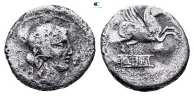 Q. Titius 90 BC. Rome. Denarius AR