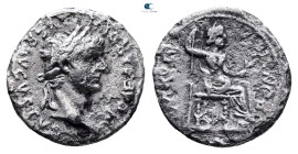 Tiberius AD 14-37. "Tribute Penny" type. Lugdunum. Denarius AR