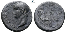 Nero AD 54-68. Lugdunum. As Æ
