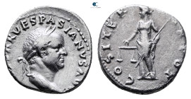 Vespasian AD 69-79. Rome. Denarius AR