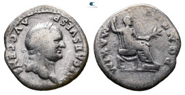 Vespasian AD 69-79. Rome. Denarius AR