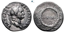 Vespasian AD 69-79. Rome. Denarius AR