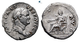 Vespasian AD 69-79. Rome. Denarius AR