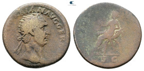 Trajan AD 98-117. Rome. Dupondius Æ