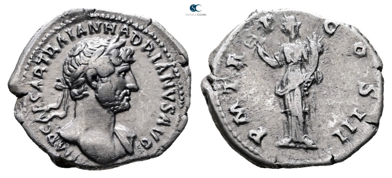 Hadrian AD 117-138. Rome
Denarius AR

20 mm, 3,29 g



Very Fine