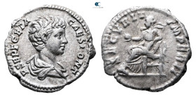 Geta, as Caesar AD 197-209. Rome. Denarius AR