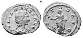 Julia Maesa. Augusta AD 218-224. Rome. Denarius AR