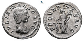 Julia Maesa. Augusta AD 218-224. Rome. Denarius AR