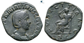 Herennia Etruscilla AD 249-251. Rome. Sestertius Æ