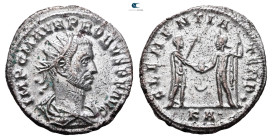 Probus AD 276-282. Tripolis. Antoninianus Æ silvered