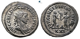 Diocletian AD 284-305. Antioch. Antoninianus Æ silvered