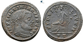 Maximianus Herculius AD 286-305. Ticinum. Follis Æ