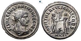 Constantius I Chlorus, as Caesar AD 293-305. Antioch. Antoninianus Æ silvered