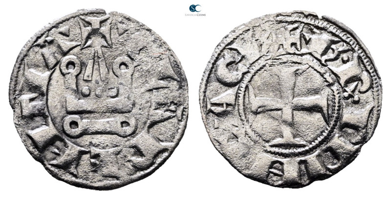 Principality of Achaea. Charles II de Anjou AD 1285-1287. 
Denier Tournois BI
...