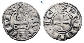 Principality of Achaea. Charles II de Anjou AD 1285-1287. Denier Tournois BI